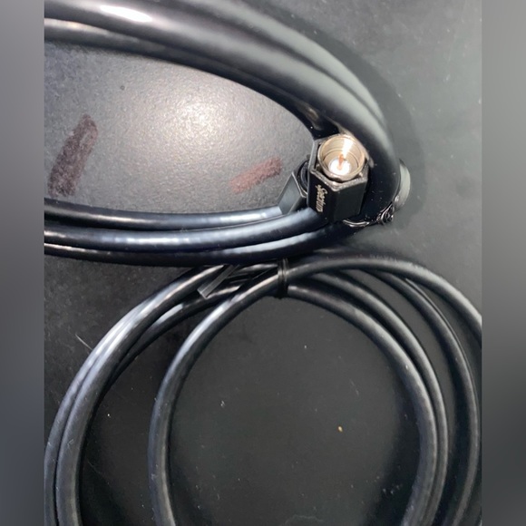 6FT Black Coaxial Cable with Weather Proof Connectors - Picture 2 of 3